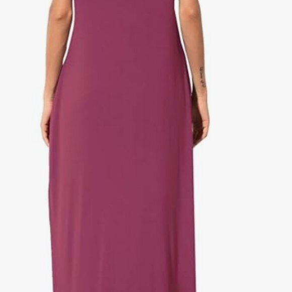 Grecerelle Short Sleeve Split Maxi Dress with pockets - Picture 2 of 3